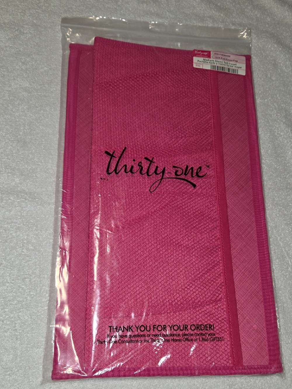 thirty-one Bright Hot Pink Organizer Tote